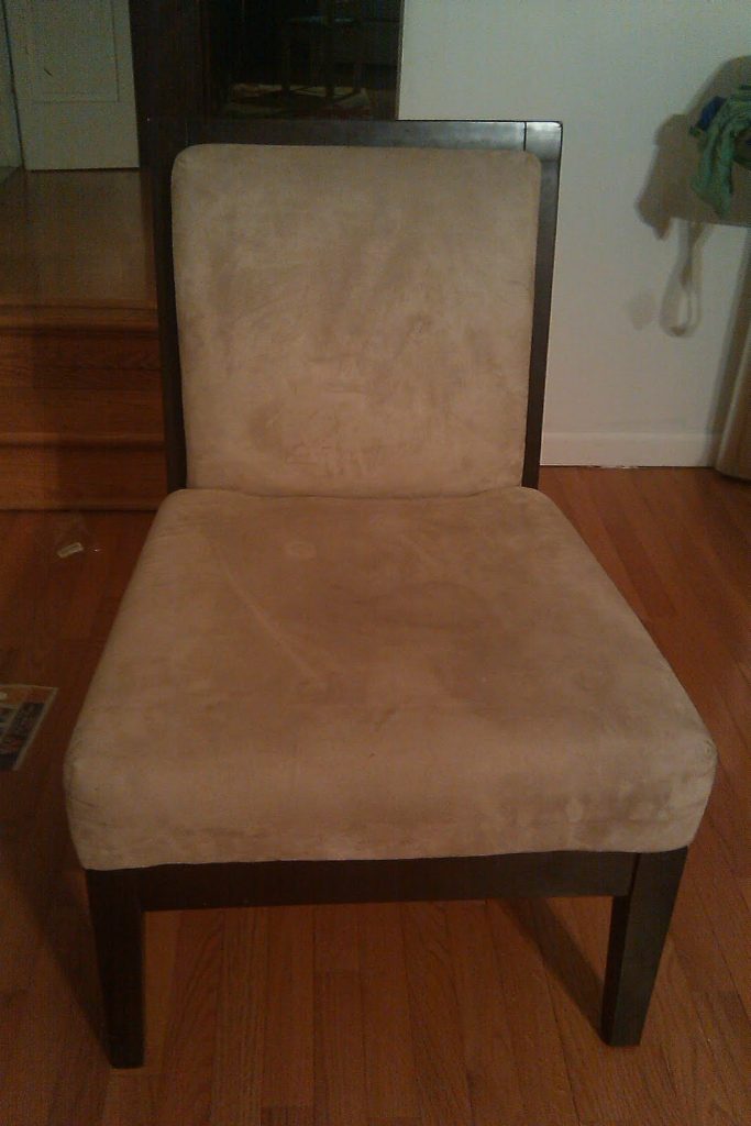 Chair found at a yard sale - BEFORE - Thrift Diving