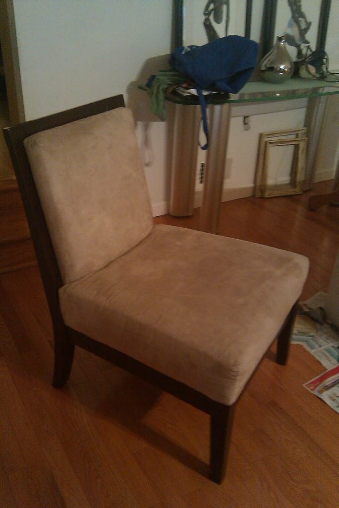 Chair found at a yard sale - Thrift Diving