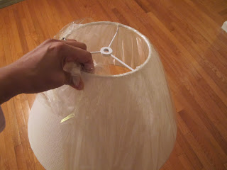 Thrifted Lamp Makeover - Ugly lamp shade