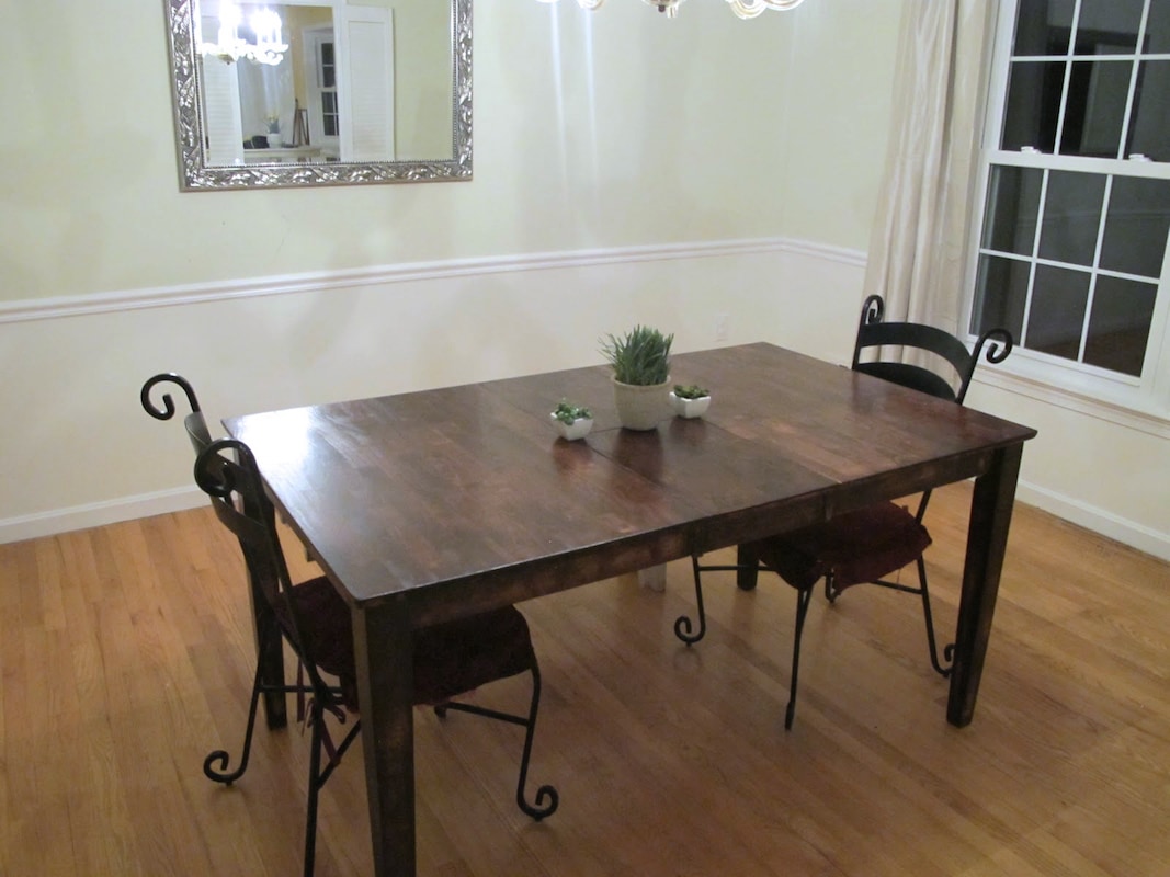 Dining Room Table Refinishing - New Stain