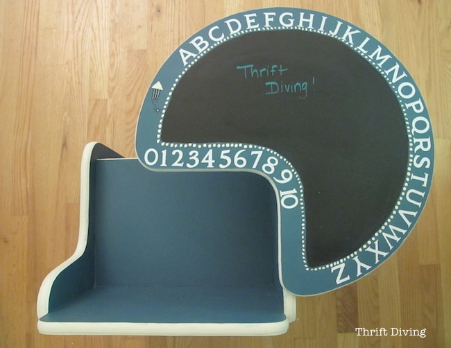 Thrift Kids Chair Makeover with Annie Sloan Aubusson Blue_3119