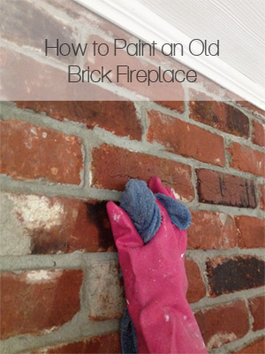 TUTORIAL: How to Paint a Brick Fireplace