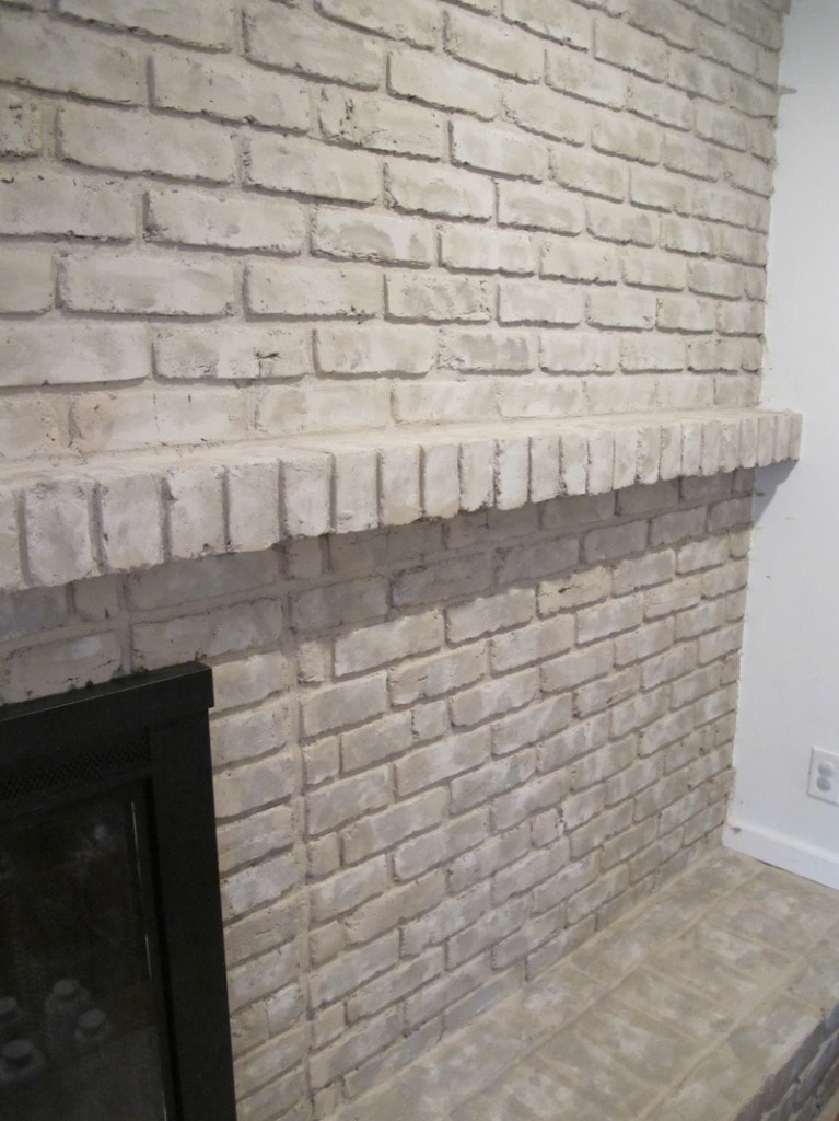 How to paint a brick fireplace with brick anew
