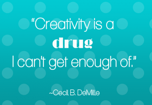 How to Make a DIY Craft Gift Basket - Creative quotes for creative gift ideas: "Creativity if a drug I can't get enough" ~ Cecil B. DeMille - Thrift Diving