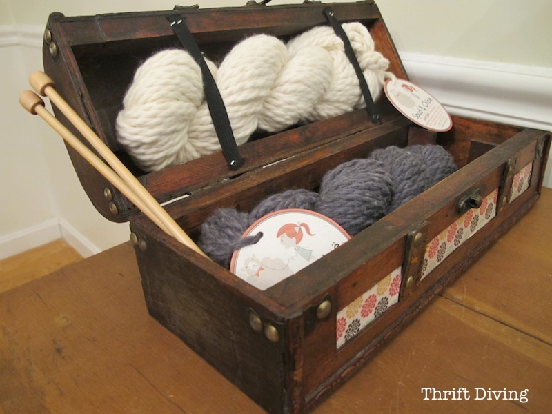 How to make a DIY knitting kit - Thrift Diving_6310