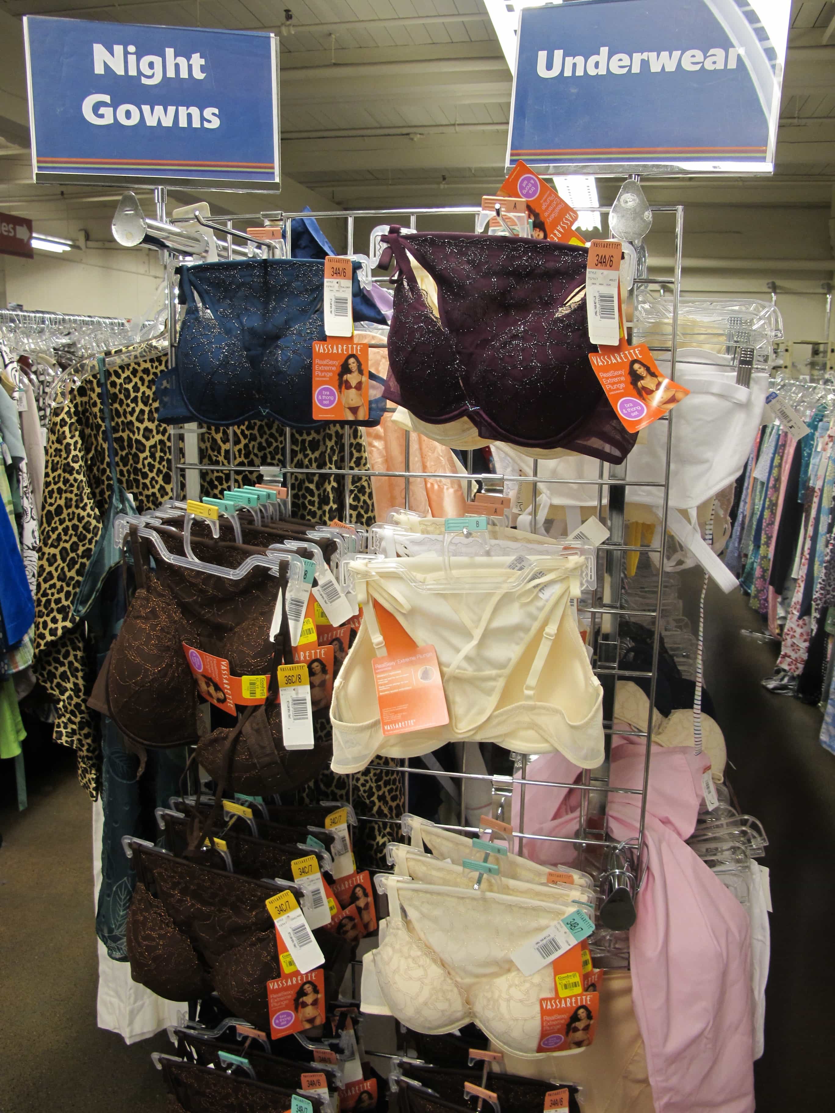 Best thrift store in Seattle - underwear and night gowns. - Thrift Diving
