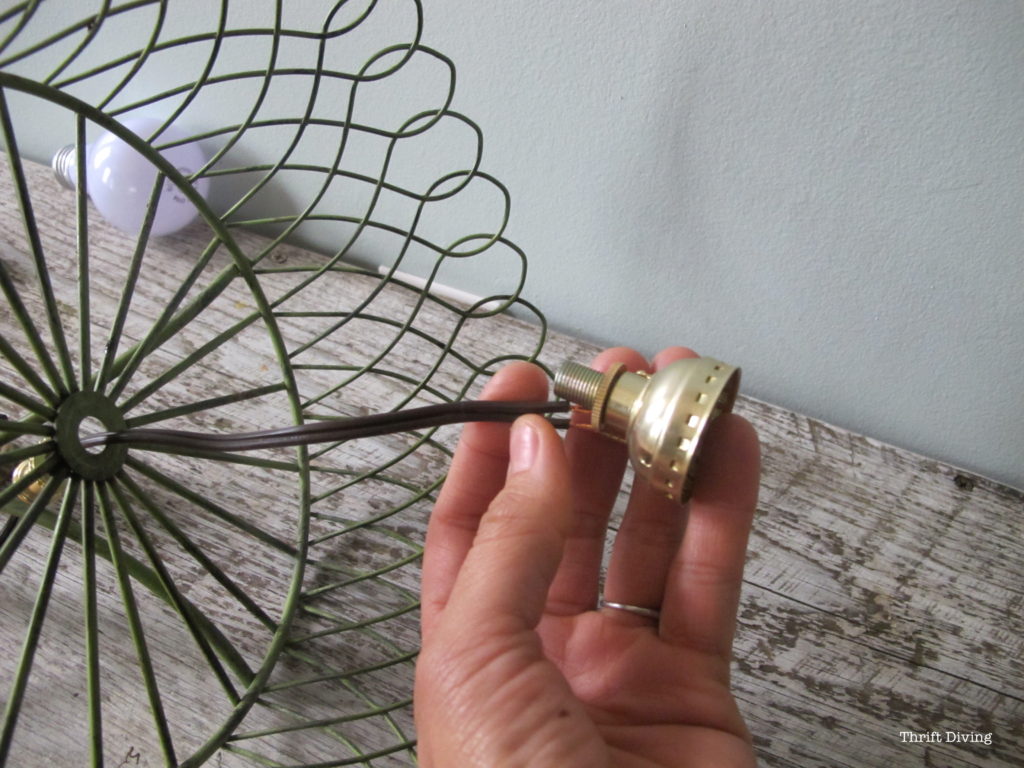 How to Make a DIY Pendant Lamp - Thrift Diving Blog_2