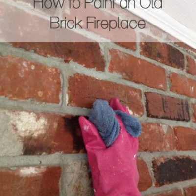 TUTORIAL: How to Paint an Old Brick Fireplace With Brick Anew