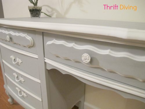 thrift diving french provincial desk 3