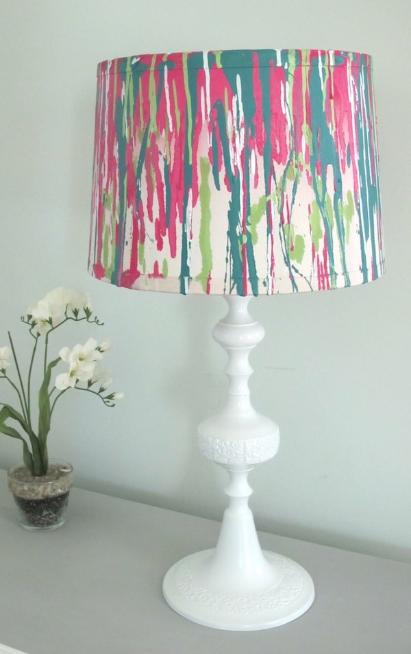 An Ugly Lamp From The Thrift S, Painting Lamp Shades