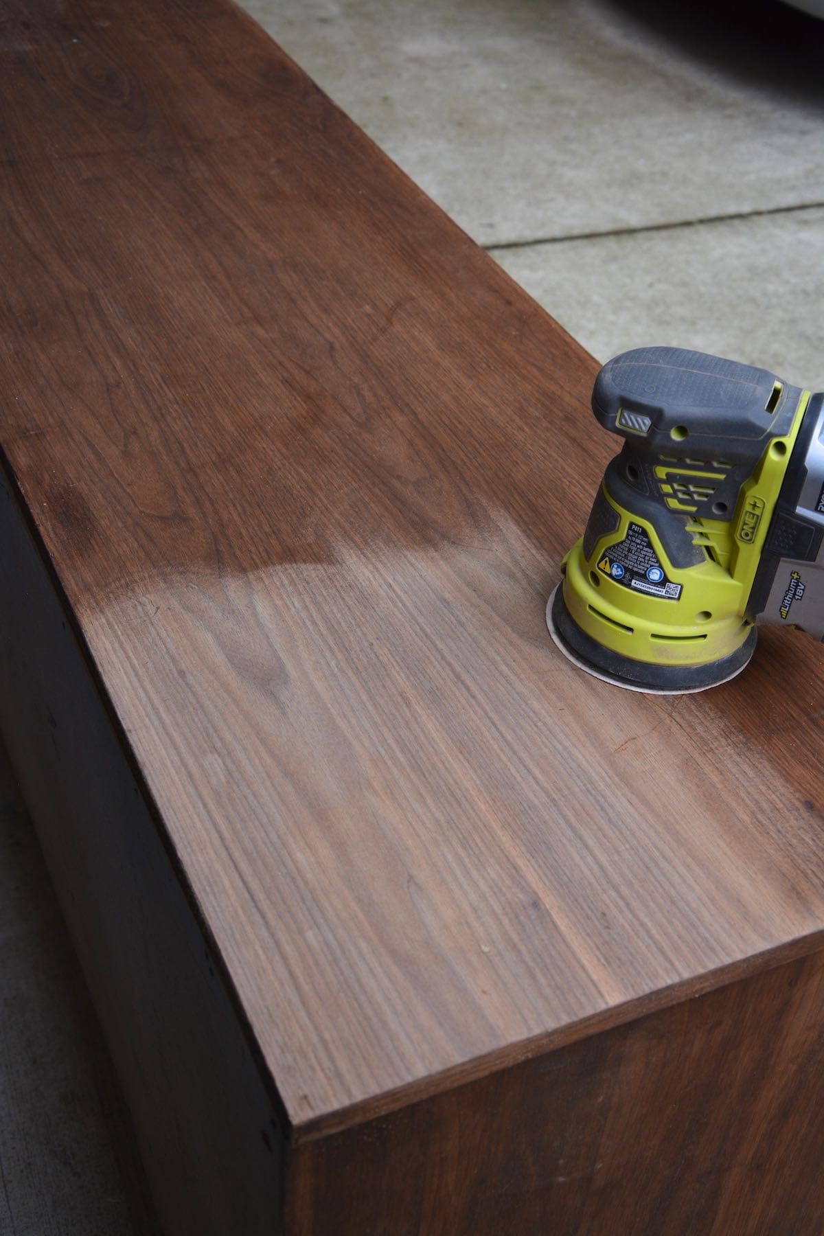 How to Strip Furniture and Stain Wood - Strip vs. sand old furniture. Use an orbital sander to strip furniture. Everything You Wanted to Know About Furniture Stripping If You're a Newbie - Thrift Diving 