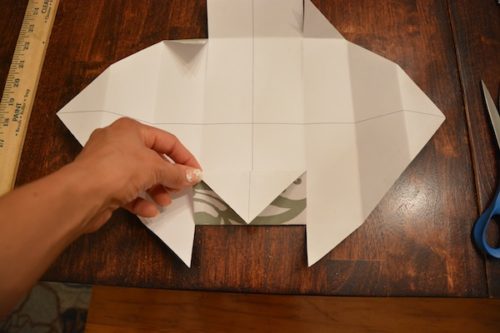 How to Make a Gift Box From Scrapbook Paper - Fold down flaps on both side. - Thrift Diving