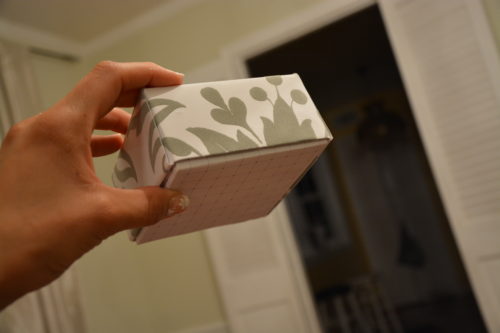 How to Make a Gift Box From Scrapbook Paper - The top and bottom of the gift box will fit inside each other. - Thrift Diving