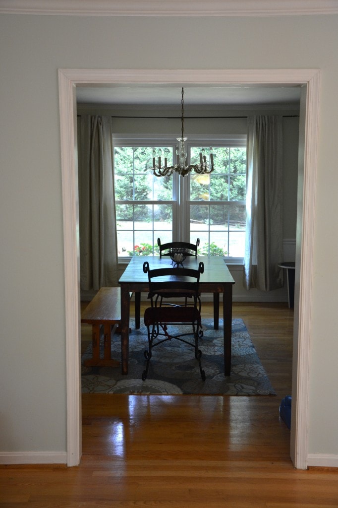From reading room looking into dining room