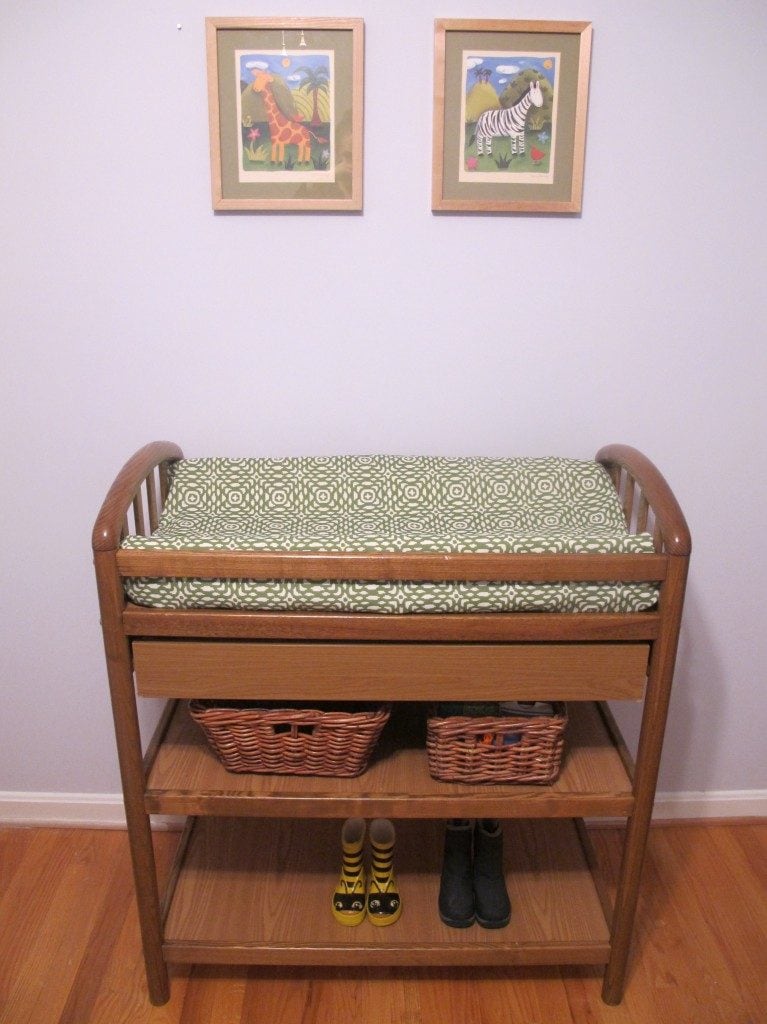 Repurposed changing table: How to Repurpose a changing table into a desk - Thrift Diving