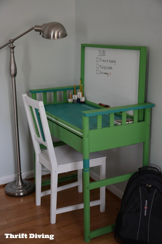 Repurposed changing table: How to Repurpose a changing table into a desk - Thrift Diving