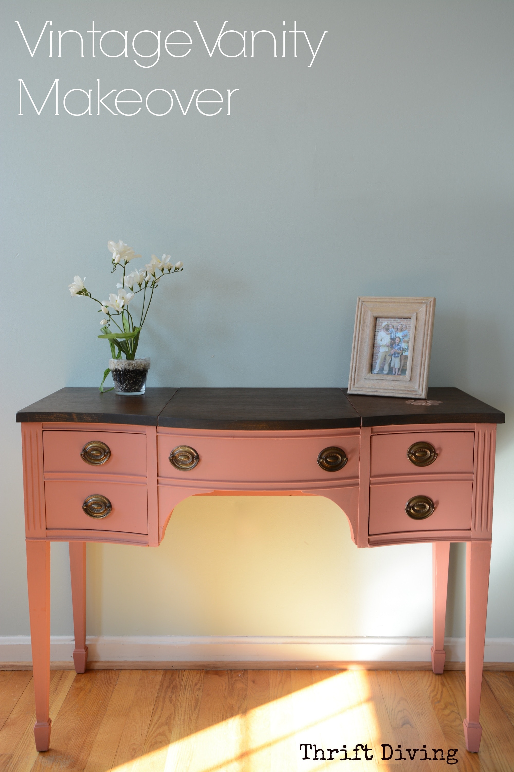 BEFORE and AFTER: The Makeover of a Vintage Vanity