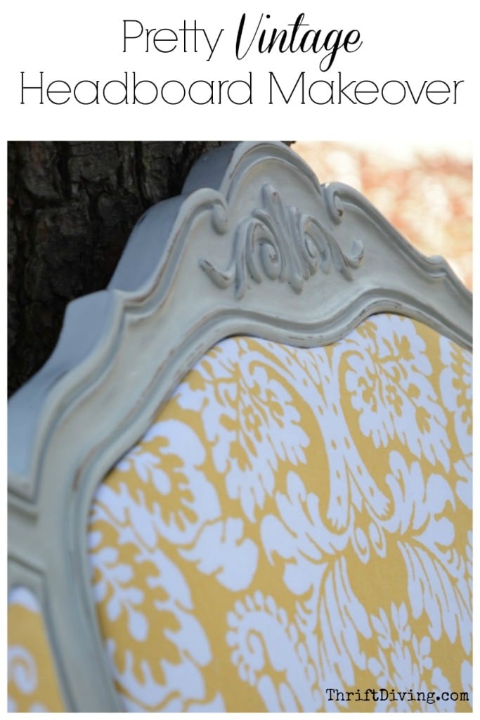 Pretty Vintage Headboard Makeover From the Thrift Store