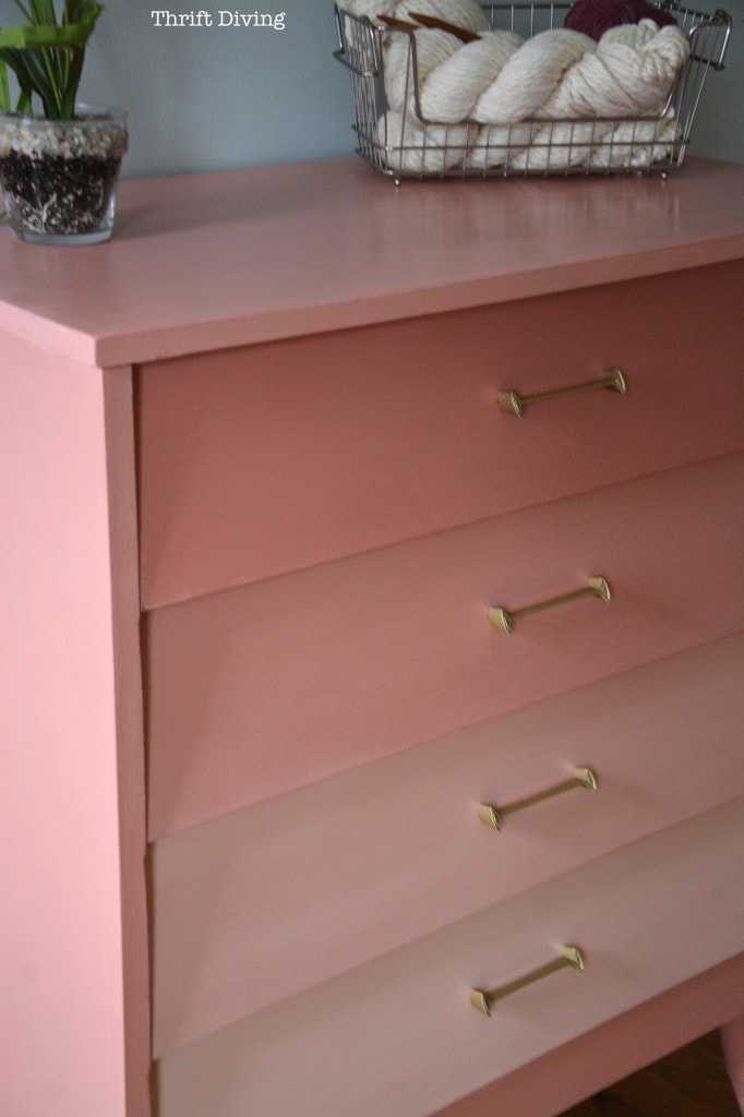Pink Ombre Mod Dresser Thrift Diving_7233