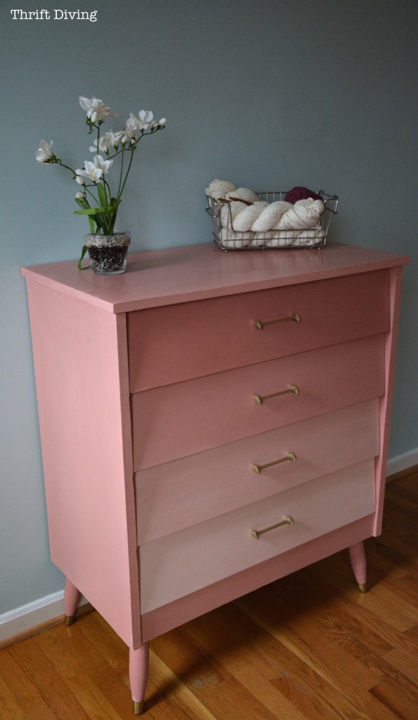 Pink Ombre Mod Dresser Thrift Diving_7234