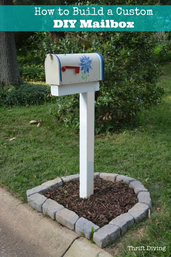 How to build a DIY mailbox post - 5 questions to ask before getting started. - Thrift Diving
