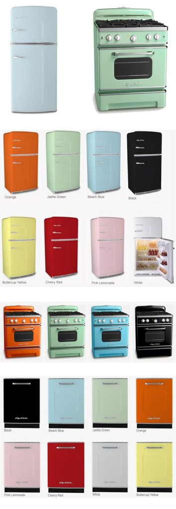 Colorful retro Big Chill retro appliances
