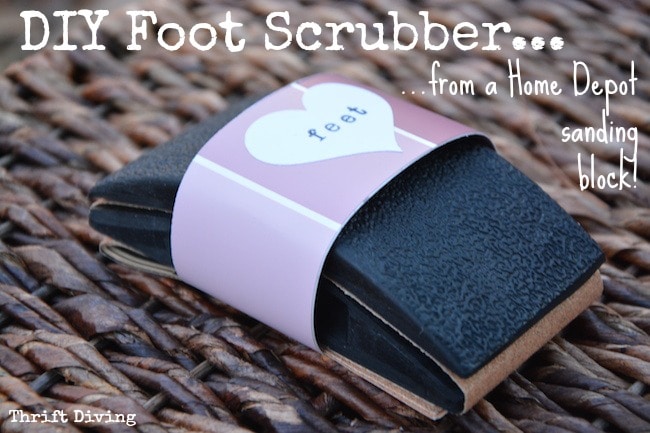 How to Make a DIY Foot File Using a Sanding Block and Sandpaper