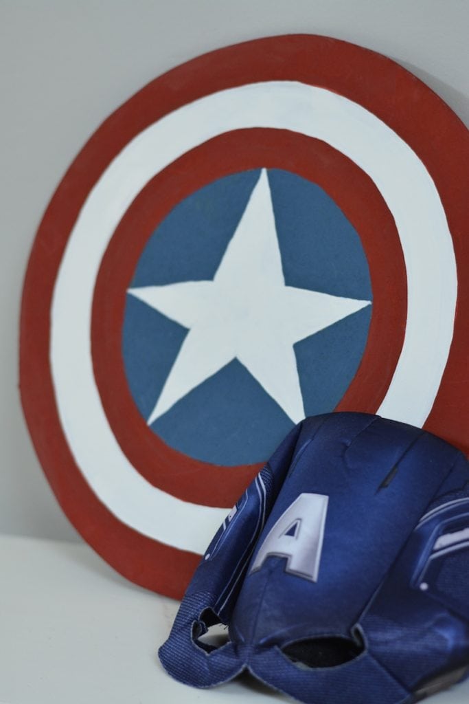 How to Make a Superhero Shield - Captain America shield for kids. - Thrift Diving