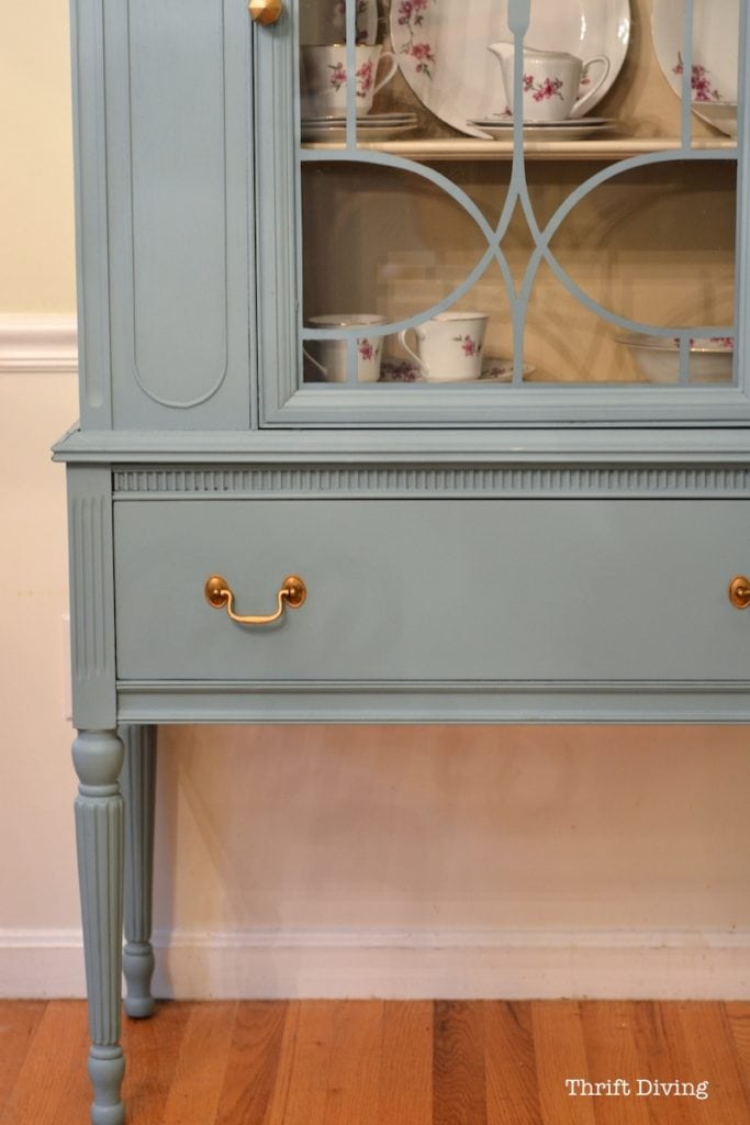 My Painted China Cabinet Makeover, Best Color To Paint A China Cabinet