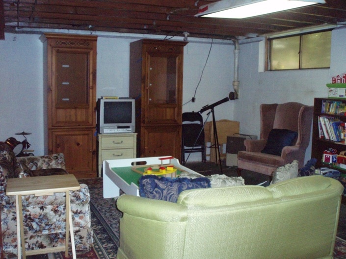 Christine's Basement AFTER - BEFORE 2