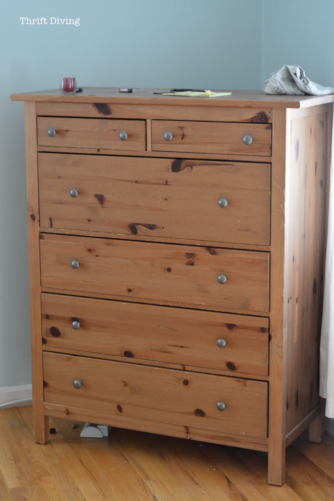 How to Paint a Dresser - No sanding or priming - Thrift Diving blog3820