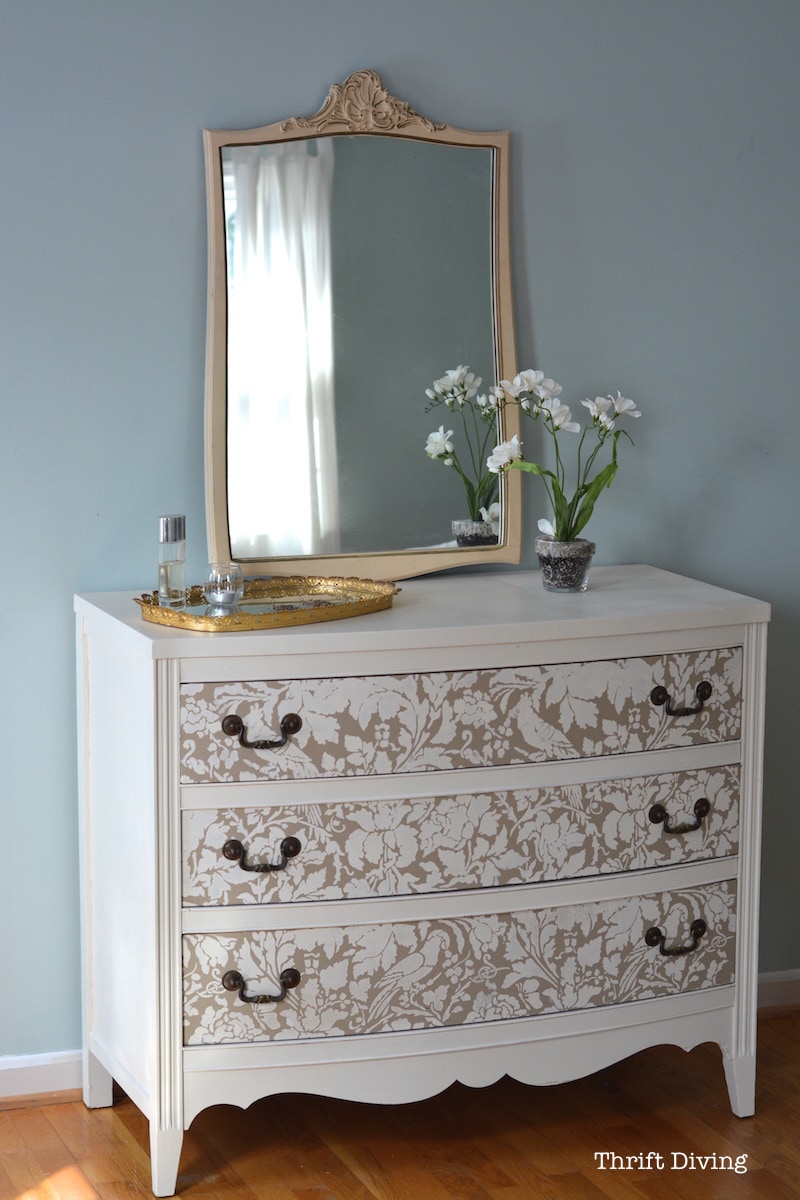How To Paint A Dresser In 10 Easy Steps, Painting A Dark Wood Dresser White