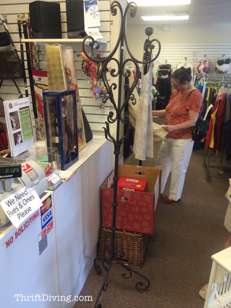 Best Thrift Stores in Maryland - ThriftDiving.com - Cute coat rack bought by another customer $40