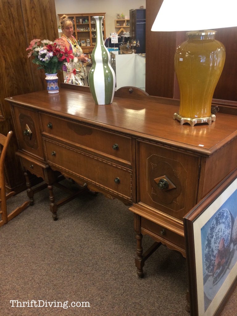 Best Thrift Stores in Maryland - ThriftDiving.com - Vintage buffet