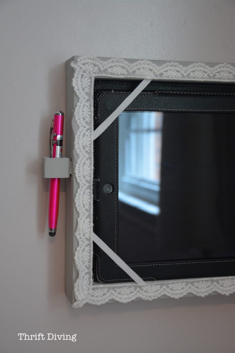 How to Make a DIY Tablet Holder For Your Wall