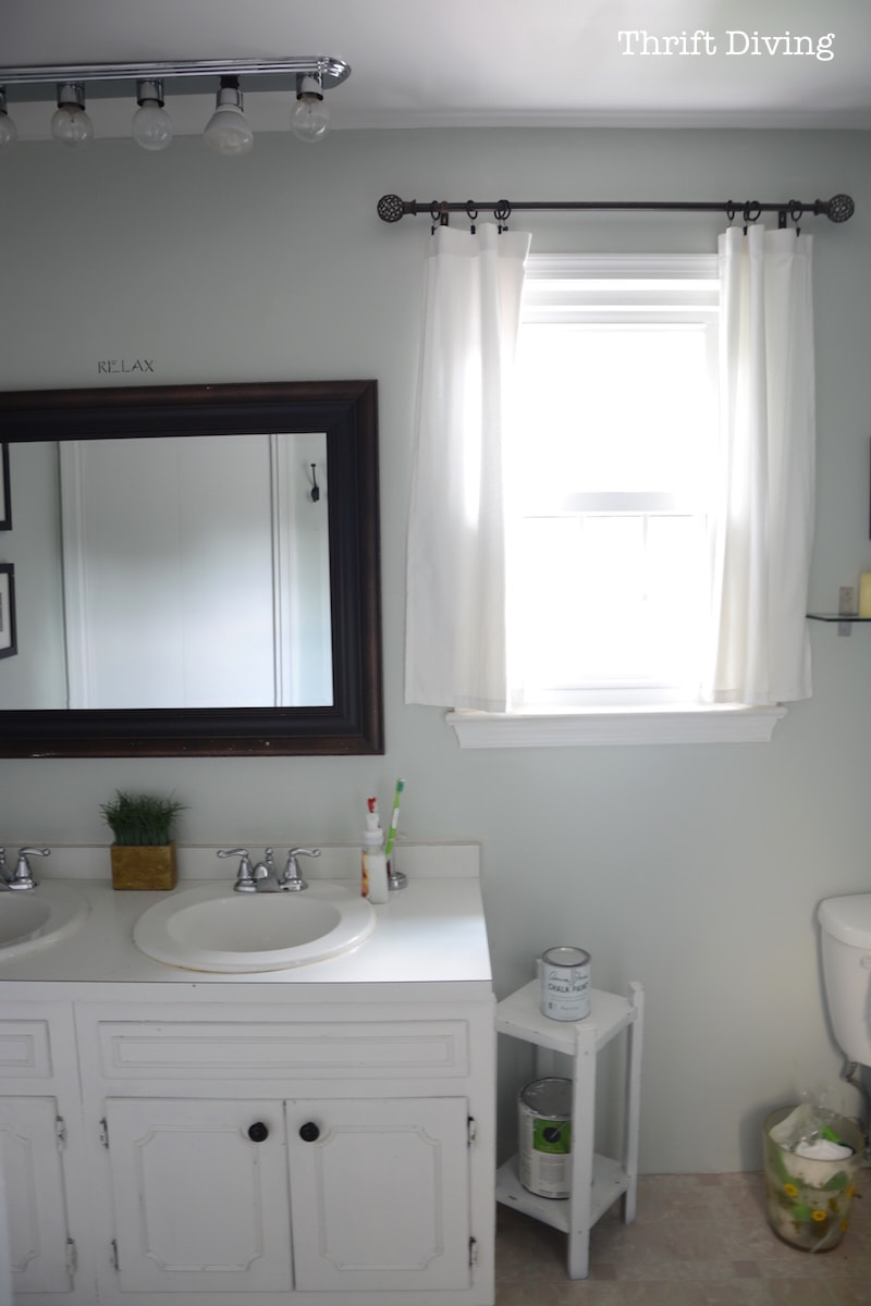 How to Paint a Bathroom Vanity - Thrift Diving Blog6656