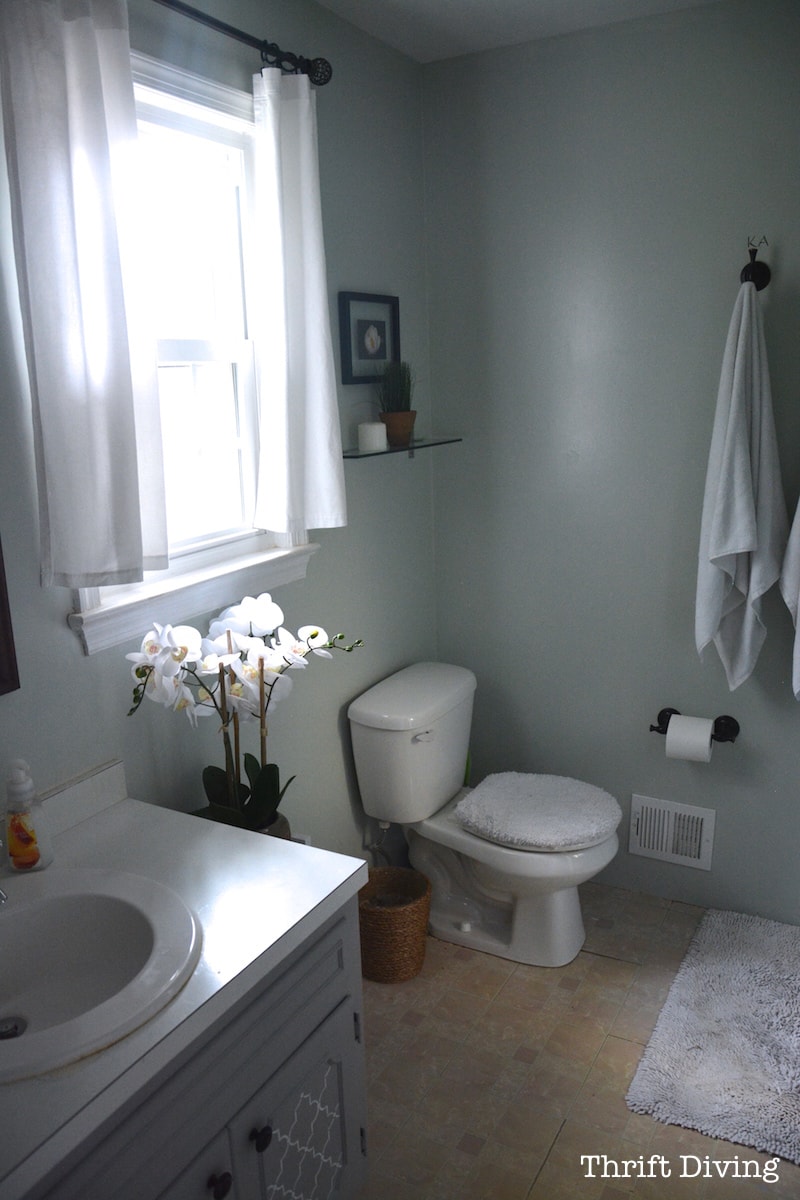 How to Paint a Bathroom Vanity - Thrift Diving Blog6796