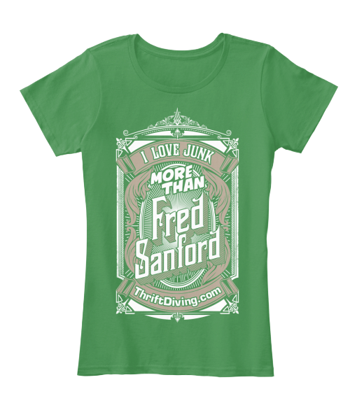 Kelly green Fred Sanford tee for sale at Thrift Diving