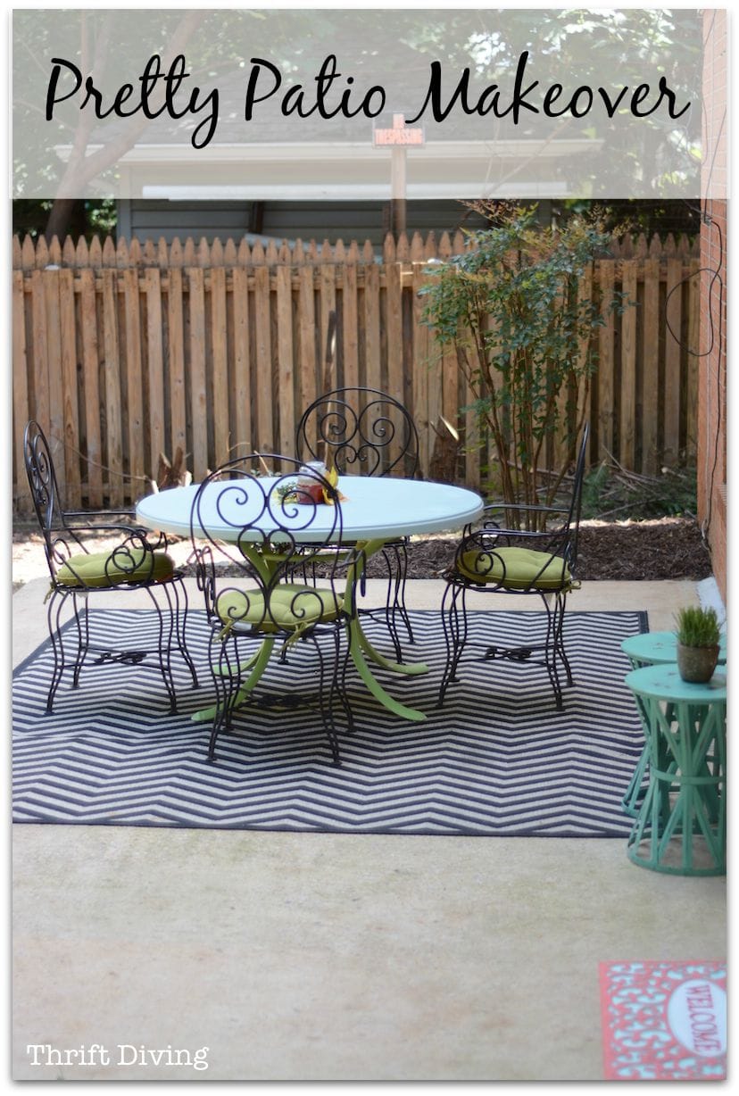 Pretty Patio Makeover - Thrift Diving Blog