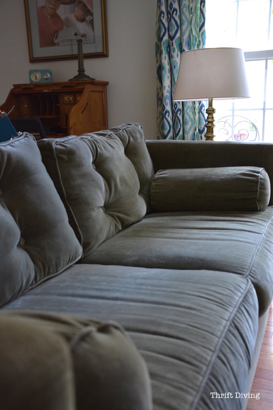 Cozy Family Room Makeover - Thrift Diving Blog - 8684