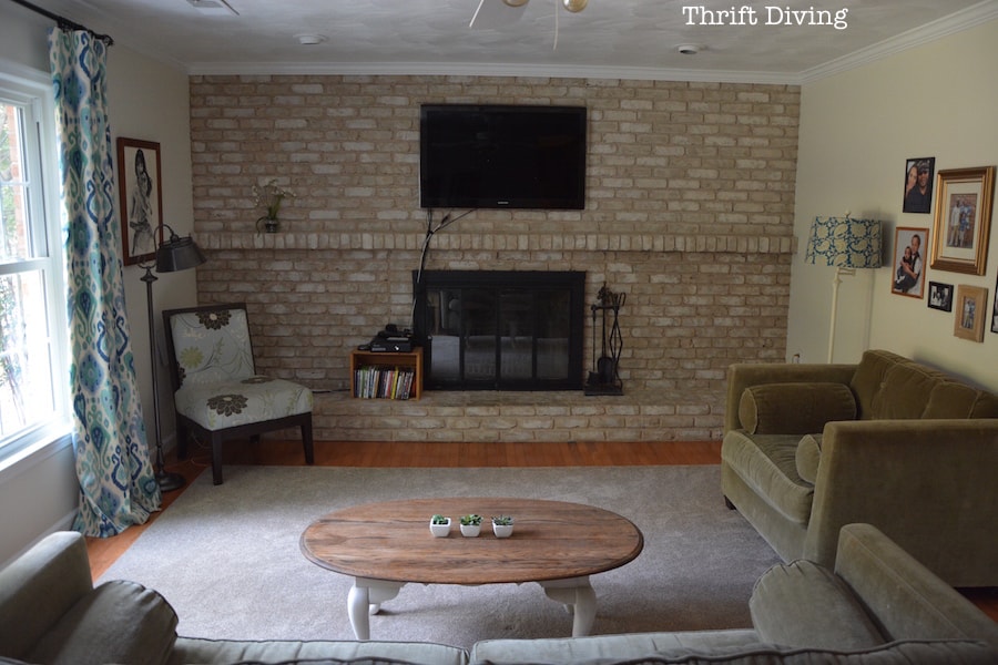 Cozy Family Room Makeover - Thrift Diving Blog - 8691