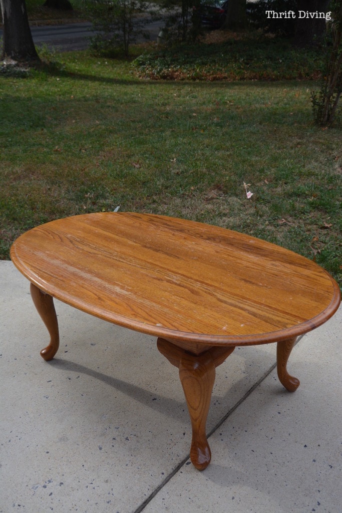 My 5 00 Thrifted Coffee Table Makeover