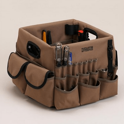 Duluth Trading Company tool organizer - Best way to keep all your tools handy in between projects. - Thrift Diving