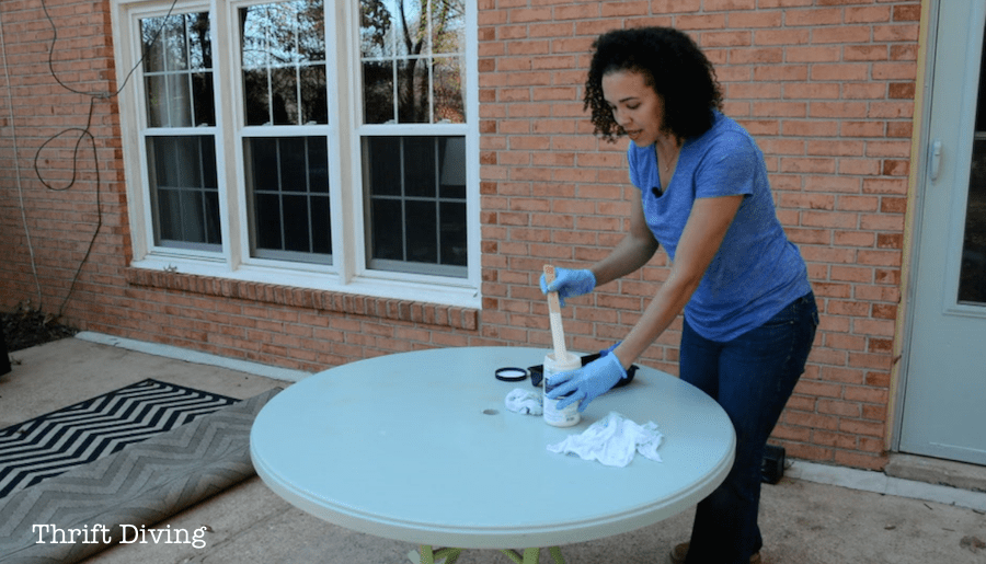How to Paint Outdoor Furniture with RECLAIM Beyond Paint - Review 6