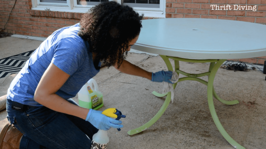 How to Paint Outdoor Furniture with RECLAIM Beyond Paint - Review 9