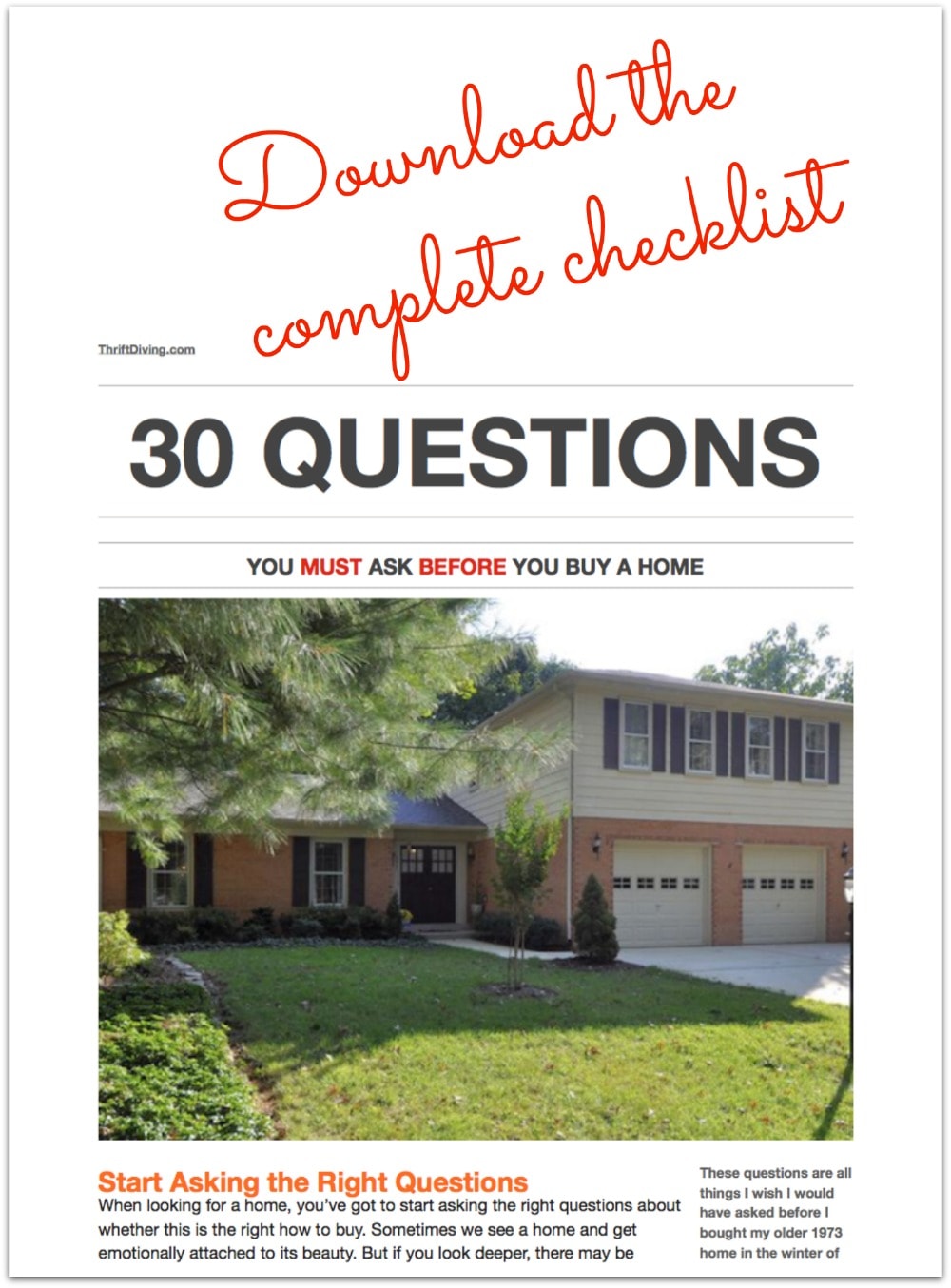 30 Questions You Must Ask Before Buying a Home - Download the free complete checklist2 - ThriftDiving.com.jpg