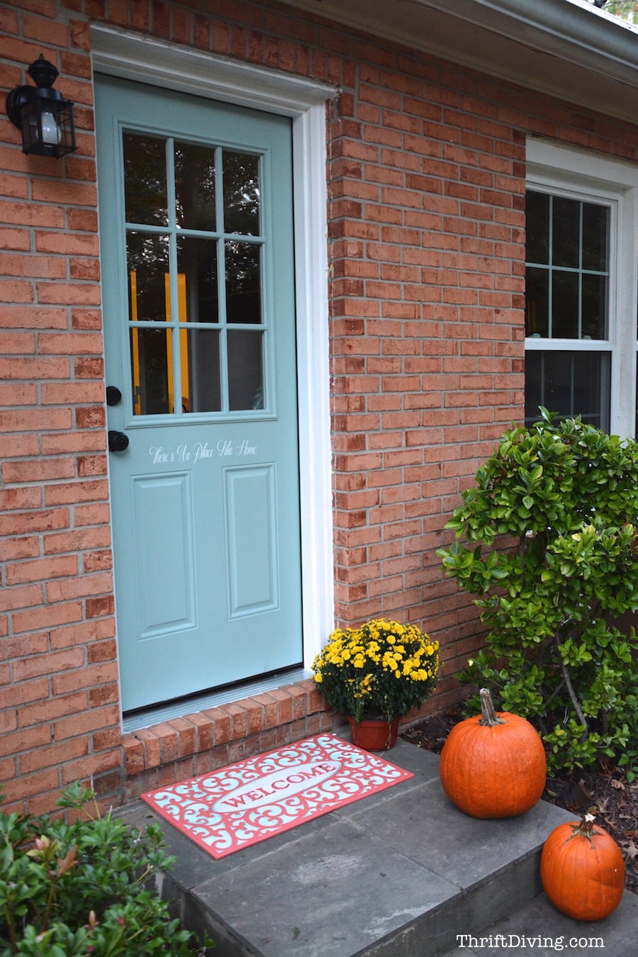 How to Paint and Stencil Your Door - DIY Door Makeover - ThriftDiving.com