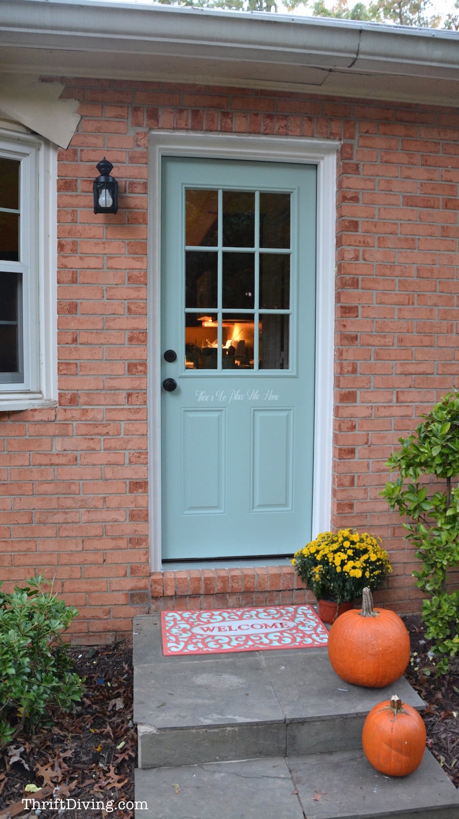 How to Replace and Paint an Exterior Door - AFTER - ThriftDiving