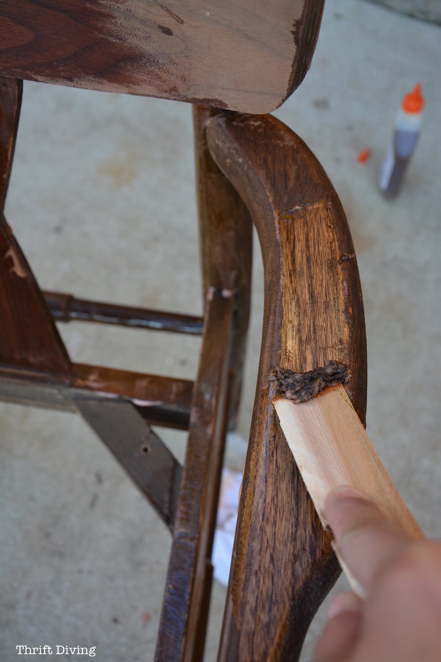 The Makeover of a Mid Century Modern Chair - PART 1 - ThriftDiving.com10