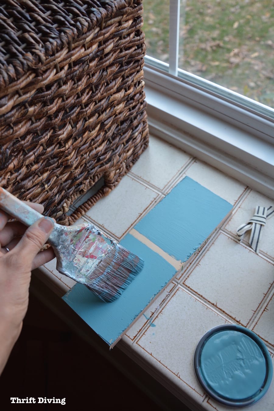 Should you make your own DIY chalk paint - Doing a test board